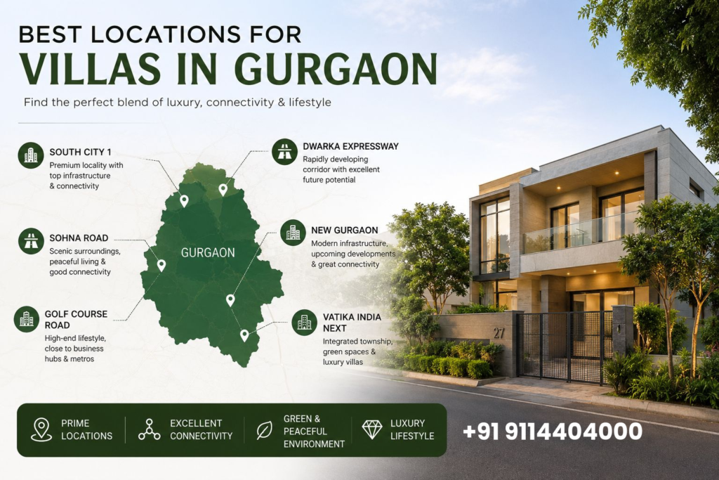 best locations for villa in gurgaon